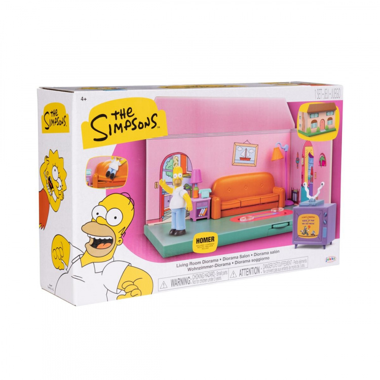 JAKKS Pacific De Simpsons 2,5 Inch Speelset Simpsons Woonkamer