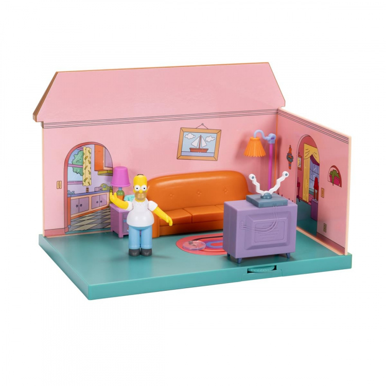 JAKKS Pacific De Simpsons 2,5 Inch Speelset Simpsons Woonkamer
