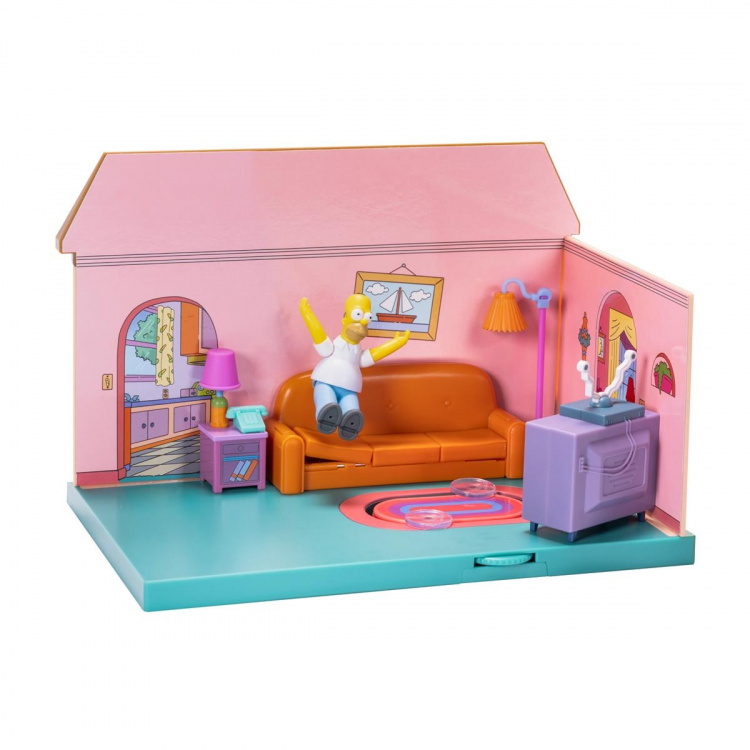JAKKS Pacific De Simpsons 2,5 Inch Speelset Simpsons Woonkamer