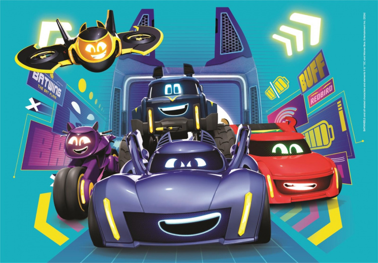 Clementoni 2x60 stuks kinderpuzzels Batwheels