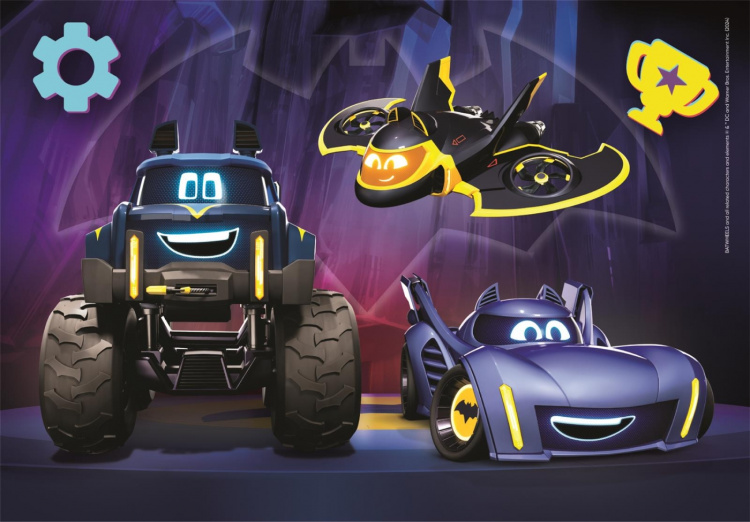 Clementoni 2x60 stuks kinderpuzzels Batwheels