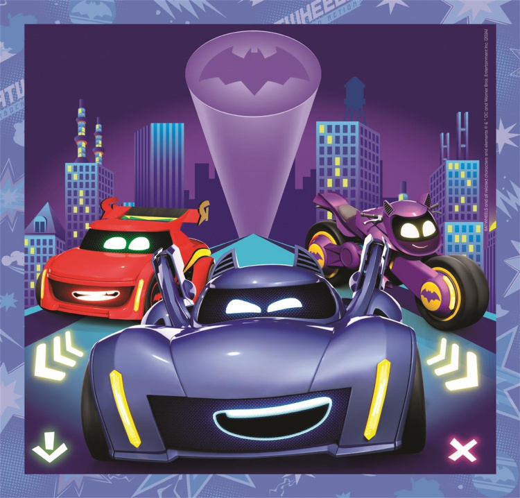 Clementoni 3x48 stuks kinderpuzzels vleermuiswielen