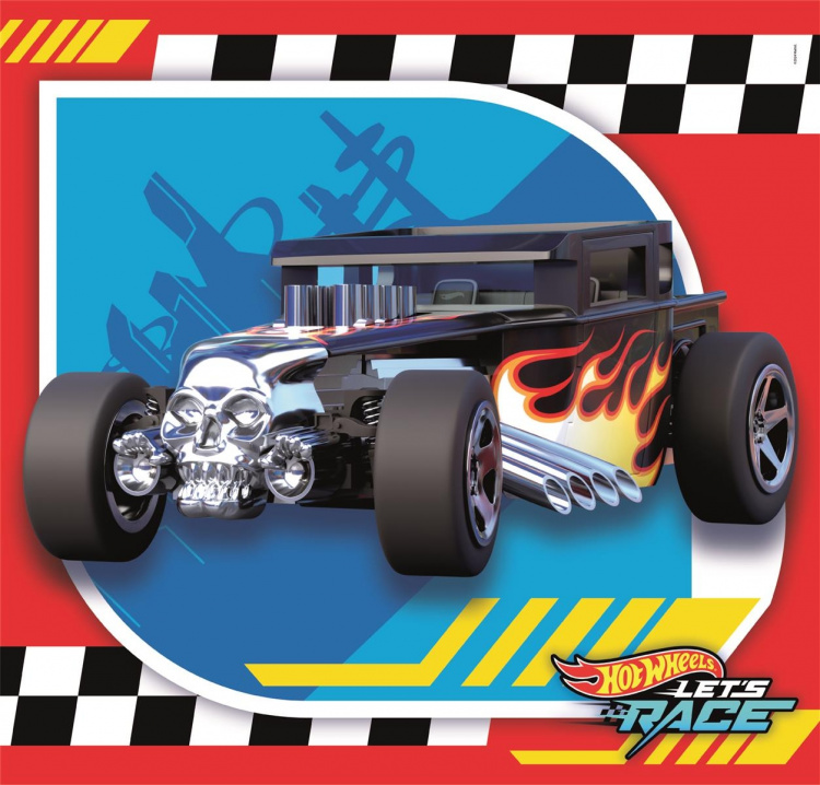 Clementoni 3x48 puzzels kinderen hotwheels