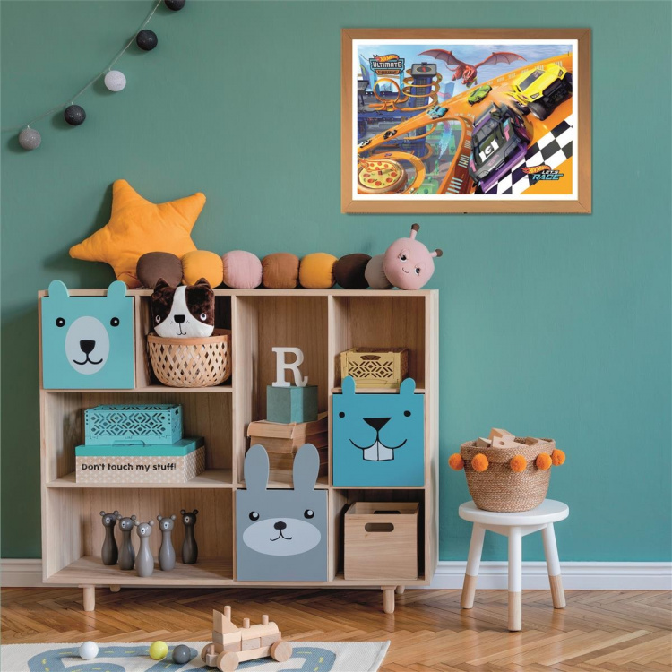 Clementoni 104 puzzels kinderen hotwheels