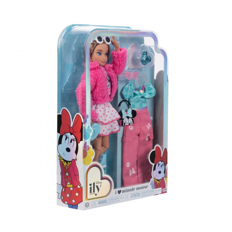 JAKKS Pacific Disney 4EVER Fashion Doll met extra mode geïnspireerd door Minnie