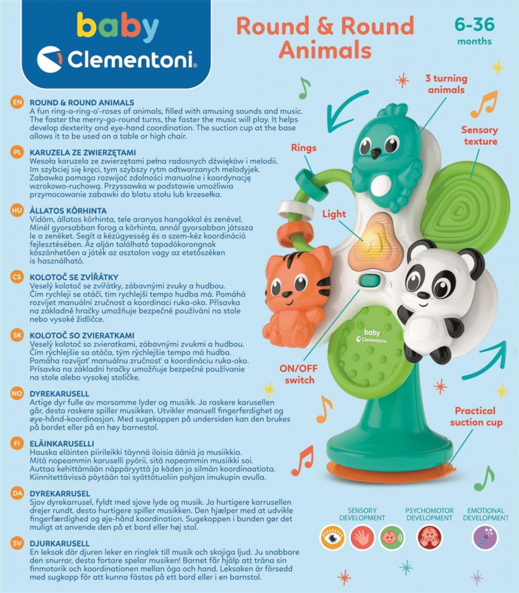 Clementoni Ronde dieren