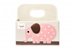 3 Sprouts Luiercaddy - Roze Olifant