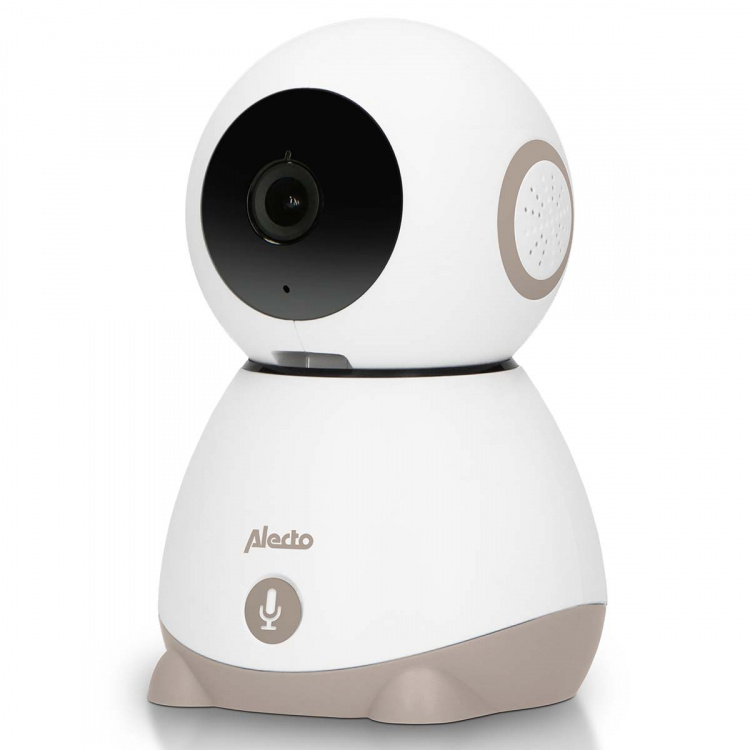 Alecto Wi-Fi-babyfoon met camera Wit/Taupe