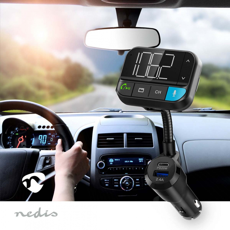 Nedis FM-Audiotransmitter voor Auto | Zwanenhals | Handenvrij bellen / Luidsprekerfunctie | 2  Nedis FM-Audiotransmitter voor Auto | Zwanenhals | Handenvrij bellen / Luidsprekerfunctie | 2
