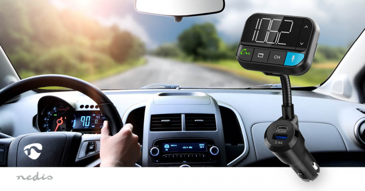 Nedis FM-Audiotransmitter voor Auto | Zwanenhals | Handenvrij bellen / Luidsprekerfunctie | 2  Nedis FM-Audiotransmitter voor Auto | Zwanenhals | Handenvrij bellen / Luidsprekerfunctie | 2