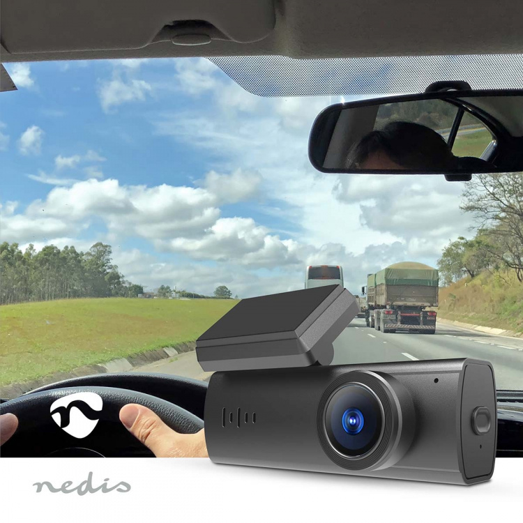 Nedis Dash Cam | 1080p@30fps | 2 MPixel | Wi-Fi | Geen Scherm | Nachtzicht | Zwart