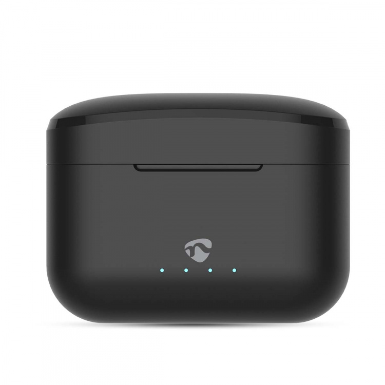 Nedis Volledig Draadloze Oordopjes | Hybrid (ENC + ANC) | Bluetooth® | Maximale batterijduur: 36 uur | Aanraakbediening | Charging case | Draadloze oplaadcase | Ingebouwde microfoon | Ondersteuning voor spraakbesturing | Zwart