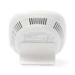 Nedis SmartLife Luchtkwaliteitsmonitor | Wi-Fi | Inclusief display | Koolstofdioxide (CO2) / Temperatuur / Vochtigheid | Android™ / IOS | Wit / Zwart