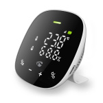 Nedis SmartLife Luchtkwaliteitsmonitor | Wi-Fi | Inclusief display | Koolstofdioxide (CO2) / Temperatuur / Vochtigheid | Android™ / IOS | Wit / Zwart