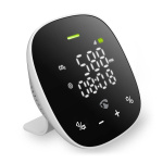 Nedis SmartLife Luchtkwaliteitsmonitor | Wi-Fi | Inclusief display | Koolstofdioxide (CO2) / Temperatuur / Vochtigheid | Android™ / IOS | Wit / Zwart