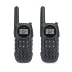 Nedis Walkie talkie Set | 2 Handsets | Tot 10 km | Frequentiekanalen: 8 | PTT / VOX | tot 3 uur | Koptelefoonoutput | Zwart