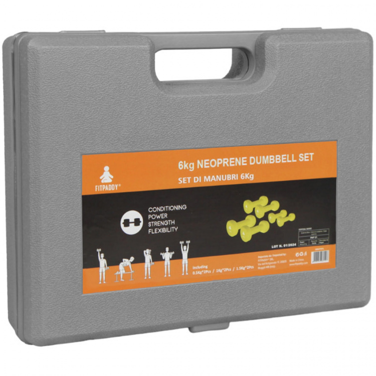 Fitpaddy Hantelset Vinyl 6 st