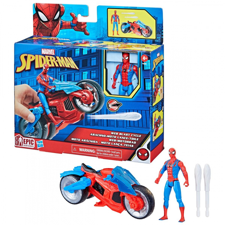 Spider-Man 4 Inch Voertuig en Figuur