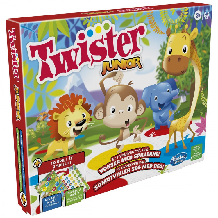 Hasbro Twister Junior 2 Spelletjes in 1 (DK/NEE)