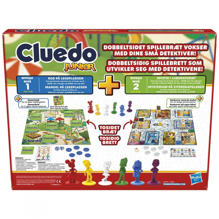 Hasbro Cluedo Junior 2 Spelletjes in 1 (DK/NEE)