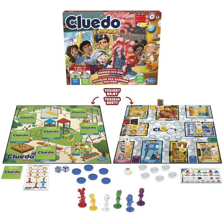 Hasbro Cluedo Junior 2 Spelletjes in 1 (DK/NEE)