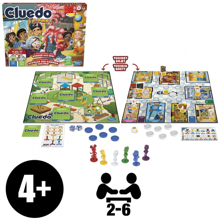 Hasbro Cluedo Junior 2 Spelletjes in 1 (DK/NEE)