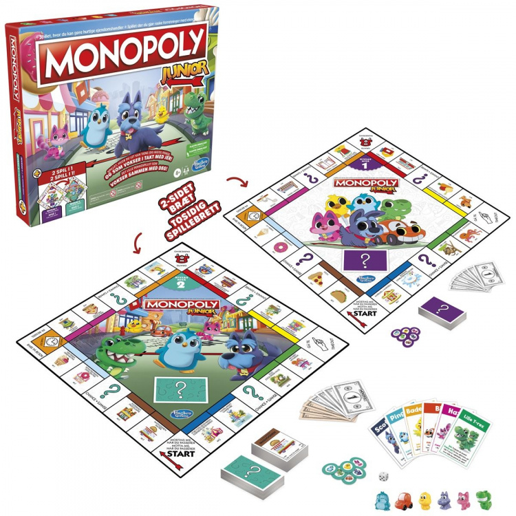 Hasbro Monopoly Junior 2 spellen in 1 (DK/NO)