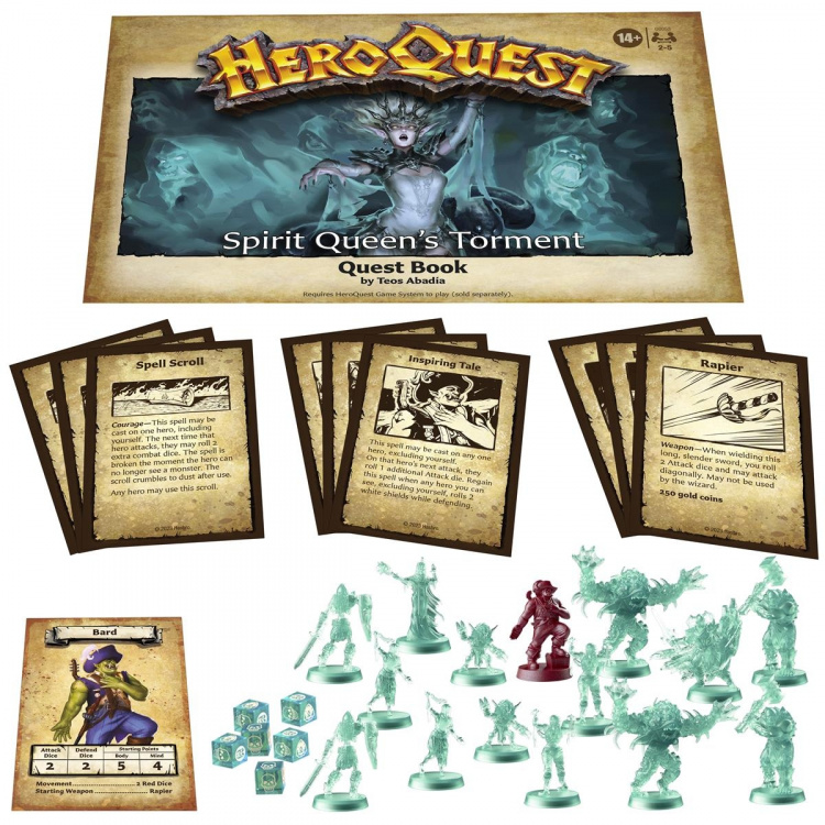 Hasbro HeroQuest Expansion Spirit Queens Torment Quest Pack (EN)