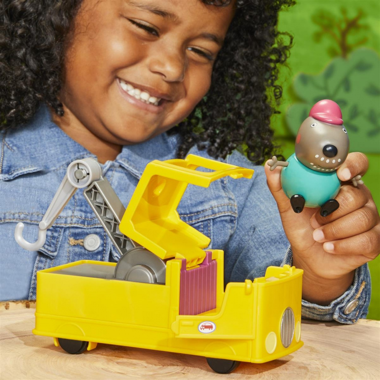 Hasbro Peppa Pig Opa Honden Takelwagen