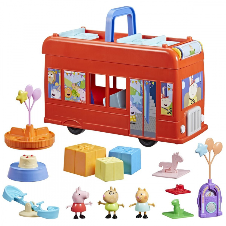 Peppa Pig Peppas 2 in 1 Feestbus