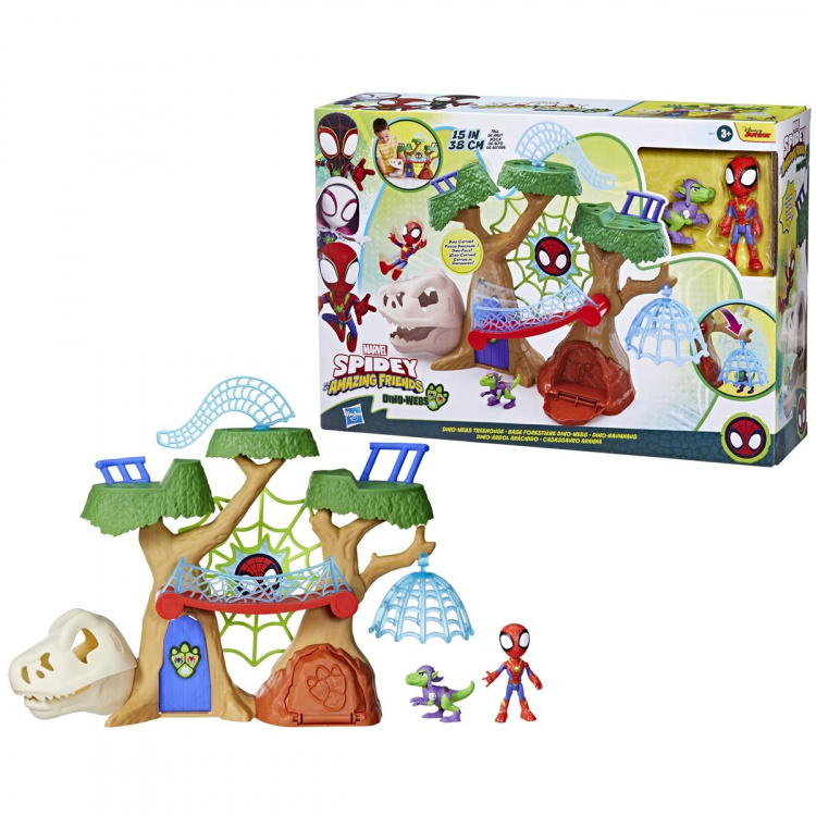 Spidey en zijn Verbazingwekkende Vrienden Speelset Dino Web Treehouse