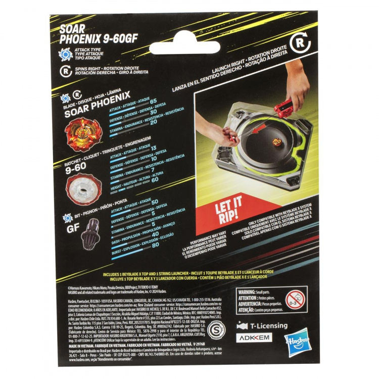 Hasbro Beyblade Burst BBX Deluxe Lanceerinrichting & Top Soar Phoenix 9-60GF
