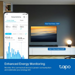 TP-Link Tapo Mini Slimme Wi-Fi-stopcontact, energiemonitoring,atter /Tapo P110M