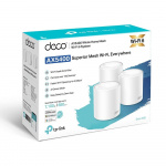 TP-Link Deco X60 (3-pack) Wi-Fi 6 AX Wi-Fi-systeem met netwerk voor het hele huis
