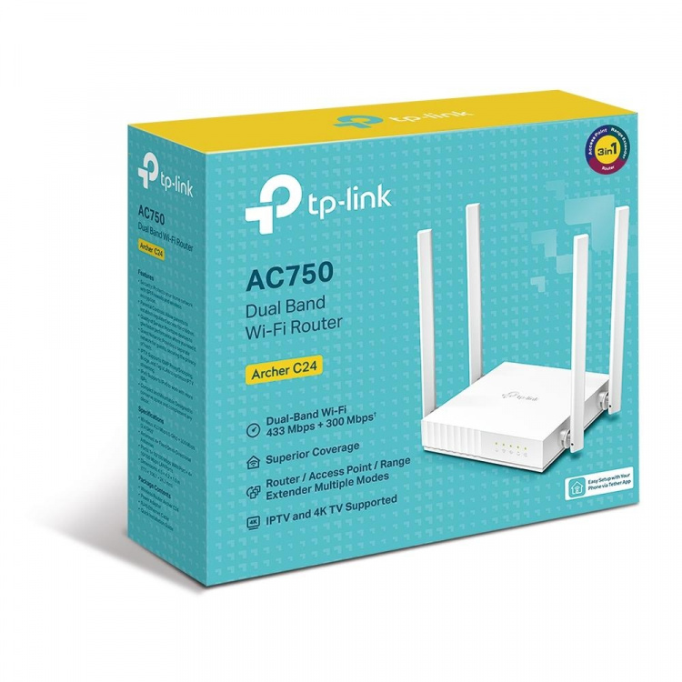 TP-Link AC750 Dual-Band Wi-Fi Router /Archer C24