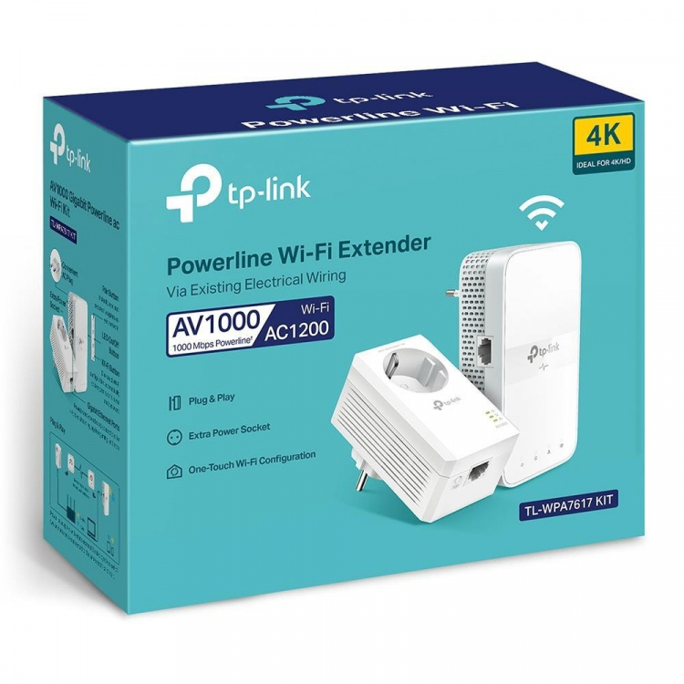 TP-Link AV1000 Gigabit Passthrough Powerline ac Wi-Fi Kit / TL-WPA7617 KIT