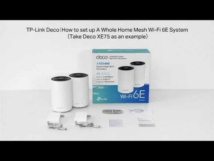 TP-Link Deco XE75 (3-pack) Wi-Fi 6E AXE5400 Wi-Fi-systeem voor het hele huis TP-Link Deco XE75 (3-pack) Wi-Fi 6E AXE5400 Wi-Fi-systeem voor het hele huis