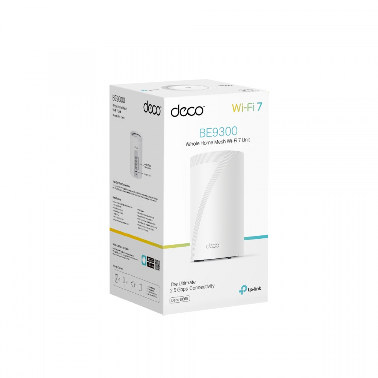 TP-Link Deco BE65 Wi-Fi 7 BE9300 Wi-Fi-systeem voor het hele huis (1-pak) TP-Link Deco BE65 Wi-Fi 7 BE9300 Wi-Fi-systeem voor het hele huis (1-pak)