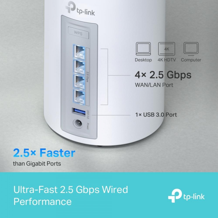 TP-Link Deco BE65 Wi-Fi 7 BE9300 Wi-Fi-systeem voor het hele huis (1-pak) TP-Link Deco BE65 Wi-Fi 7 BE9300 Wi-Fi-systeem voor het hele huis (1-pak)