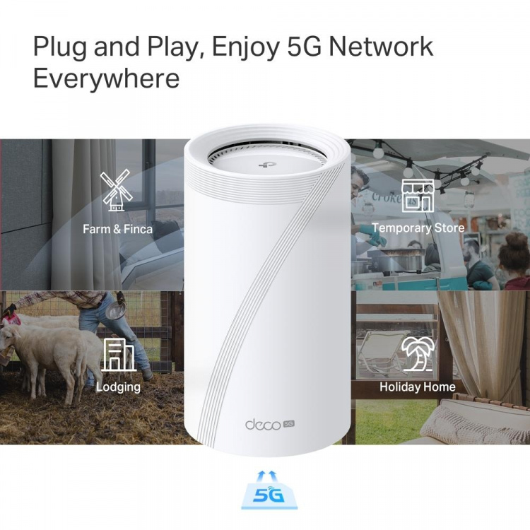 TP-Link Deco BE65 Wi-Fi 7 BE9300 5G Wi-Fi-netwerksysteem voor het hele huis (1-pak)