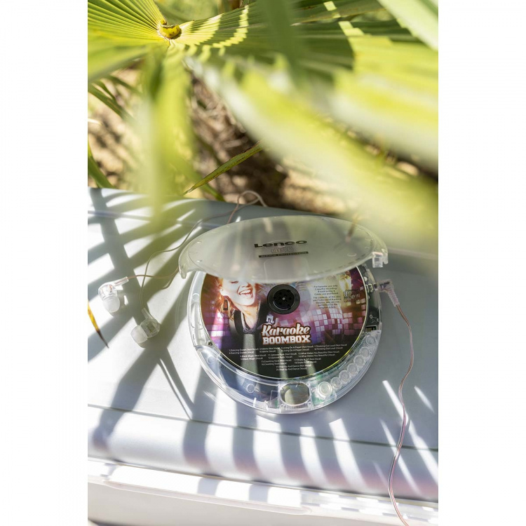 Lenco Draagbare CD-speler met anti-schok Transparant