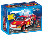 Playmobil Brandweerauto met licht en geluid (71375)