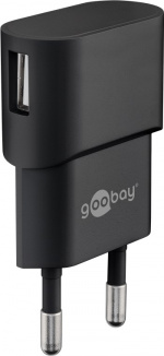 Goobay Micro-USB laddningssats (5 W) Strömförsörjning med Micro-USB-kabel 1 m (svart) Goobay Micro-USB laddningssats (5 W) Strömförsörjning med Micro-USB-kabel 1 m (svart)