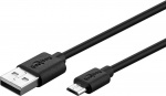 Goobay Micro-USB laddningssats (5 W) Strömförsörjning med Micro-USB-kabel 1 m (svart) Goobay Micro-USB laddningssats (5 W) Strömförsörjning med Micro-USB-kabel 1 m (svart)