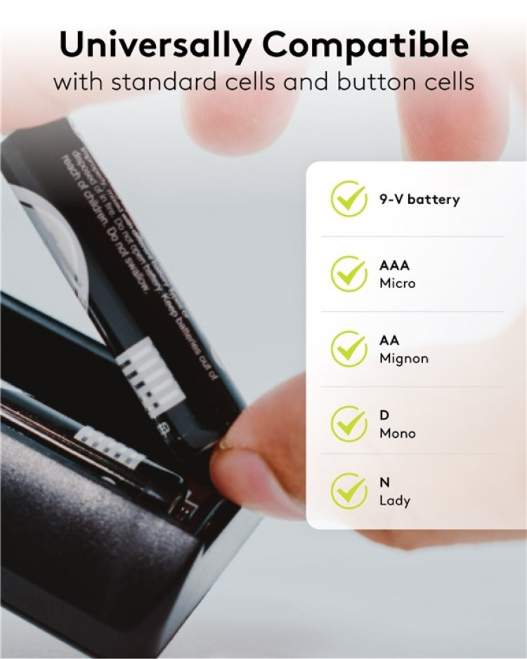 Goobay Batteriprovare för standardbatterier