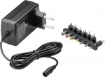 Goobay Universalnätdel (9 V - 24 V max. 24 W / 1,5 A) inkl. 7x DC-adaptrar Goobay Universalnätdel (9 V - 24 V max. 24 W / 1,5 A) inkl. 7x DC-adaptrar