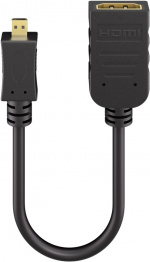 Goobay Micro HDMI™ / HDMI™-adapter HDMI™-mikrokontakt (typ D) > HDMI™-uttag (typ A) Goobay Micro HDMI™ / HDMI™-adapter HDMI™-mikrokontakt (typ D) > HDMI™-uttag (typ A)