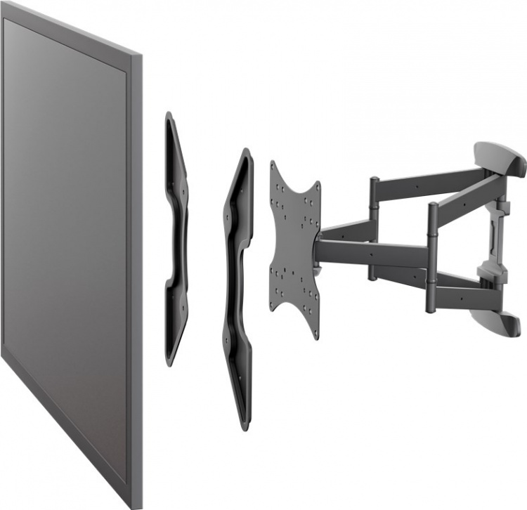 Goobay Adapter för TV-väggfäste med VESA-dimension ökar avståndet mellan monteringshålen på en TV-apparat till maximalt 400x400 mm