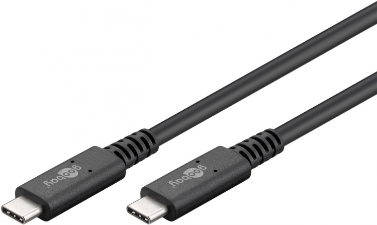 Goobay Sync & Charge USB-C™-kabel, USB4™ Gen 2x2, 240 W, 2 m USB-C™-kontakt > USB-C™-kontakt Goobay Sync & Charge USB-C™-kabel, USB4™ Gen 2x2, 240 W, 2 m USB-C™-kontakt > USB-C™-kontakt