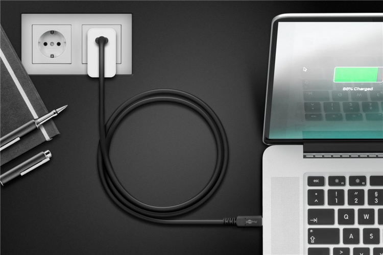 Goobay Sync & Charge USB-C™-kabel, USB4™ Gen 2x2, 240 W, 2 m USB-C™-kontakt > USB-C™-kontakt Goobay Sync & Charge USB-C™-kabel, USB4™ Gen 2x2, 240 W, 2 m USB-C™-kontakt > USB-C™-kontakt